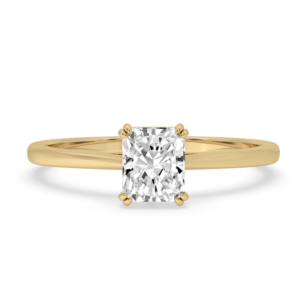 1 Carat Solitaire Diamond Ring - Cathedral Setting