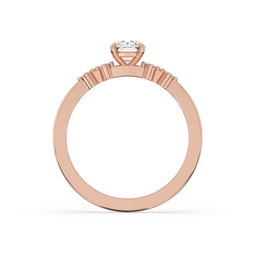 5 Stone Diamond Ring - Round Lab Grown Diamond - Image 2