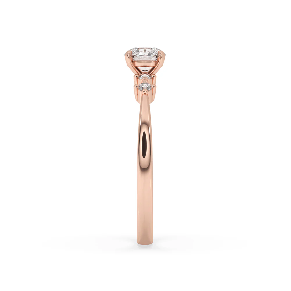 5 Stone Diamond Ring - Round Lab Grown Diamond - Image 3
