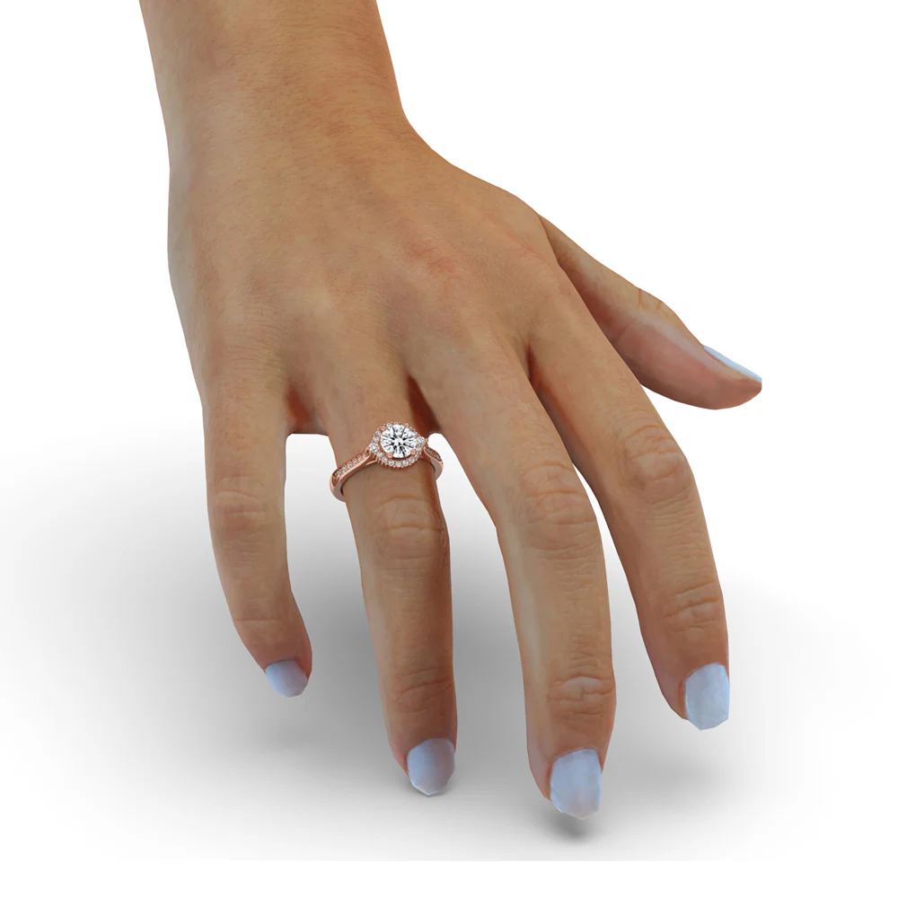 Antique Inspired Engagement Ring with Cathedral Setting - Image 2
