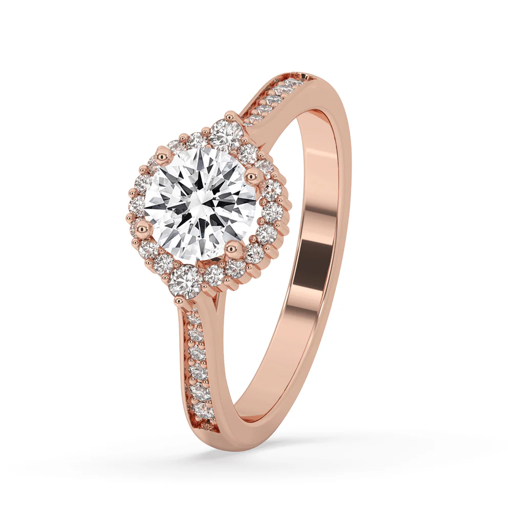Antique Inspired Engagement Ring with Cathedral Setting - Image 5