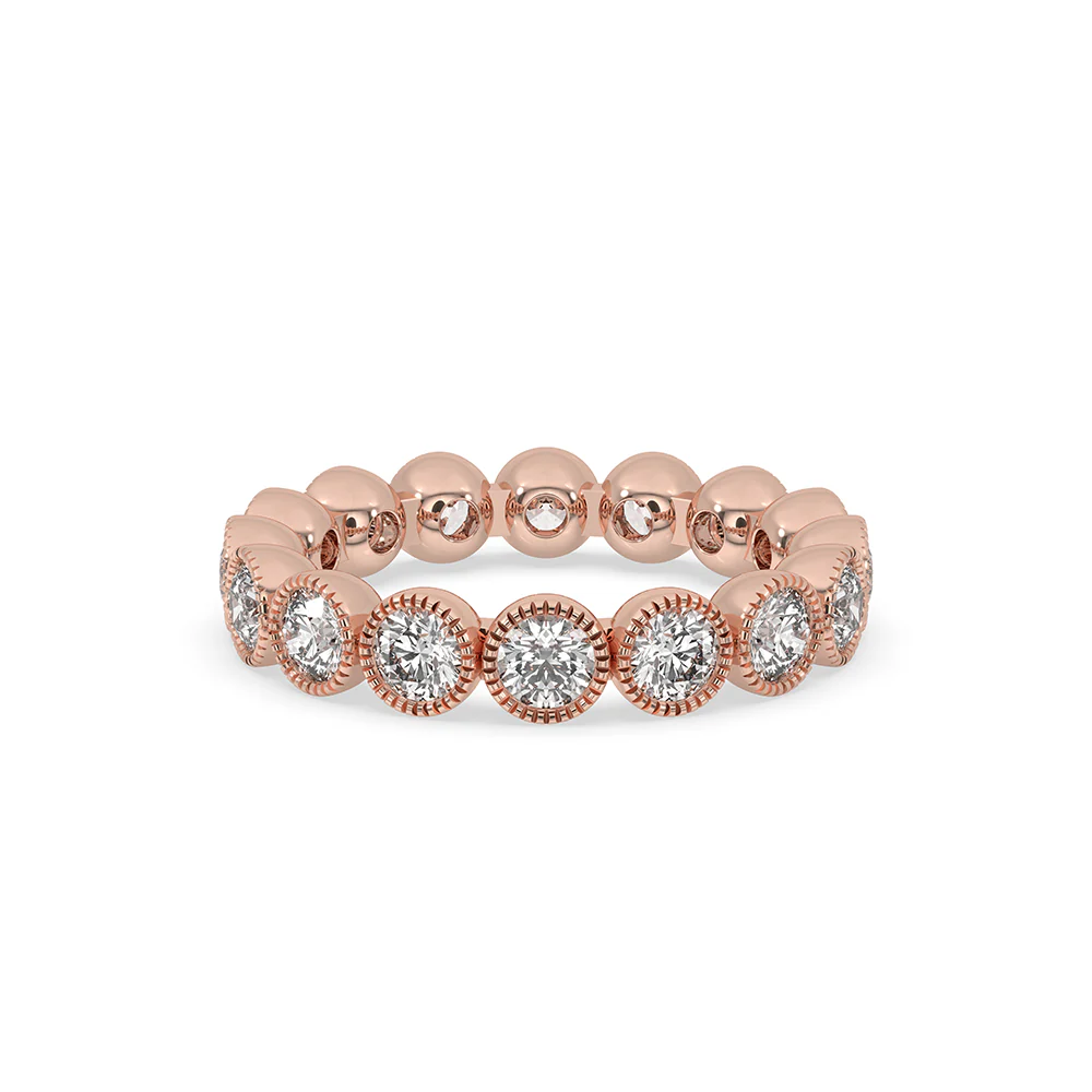 Bezel Wedding Band - Full Eternity Style