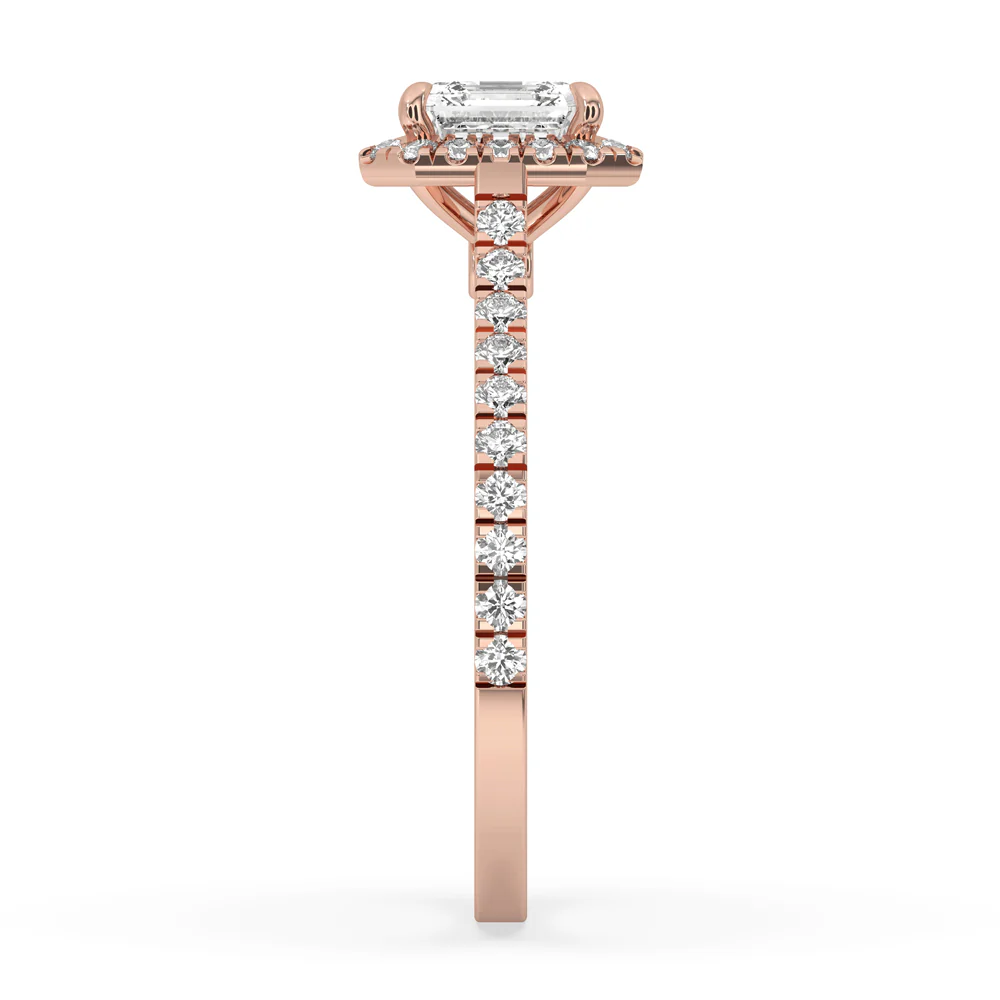 Cathedral Engagement Ring with Classic Asscher Cut - Image 5
