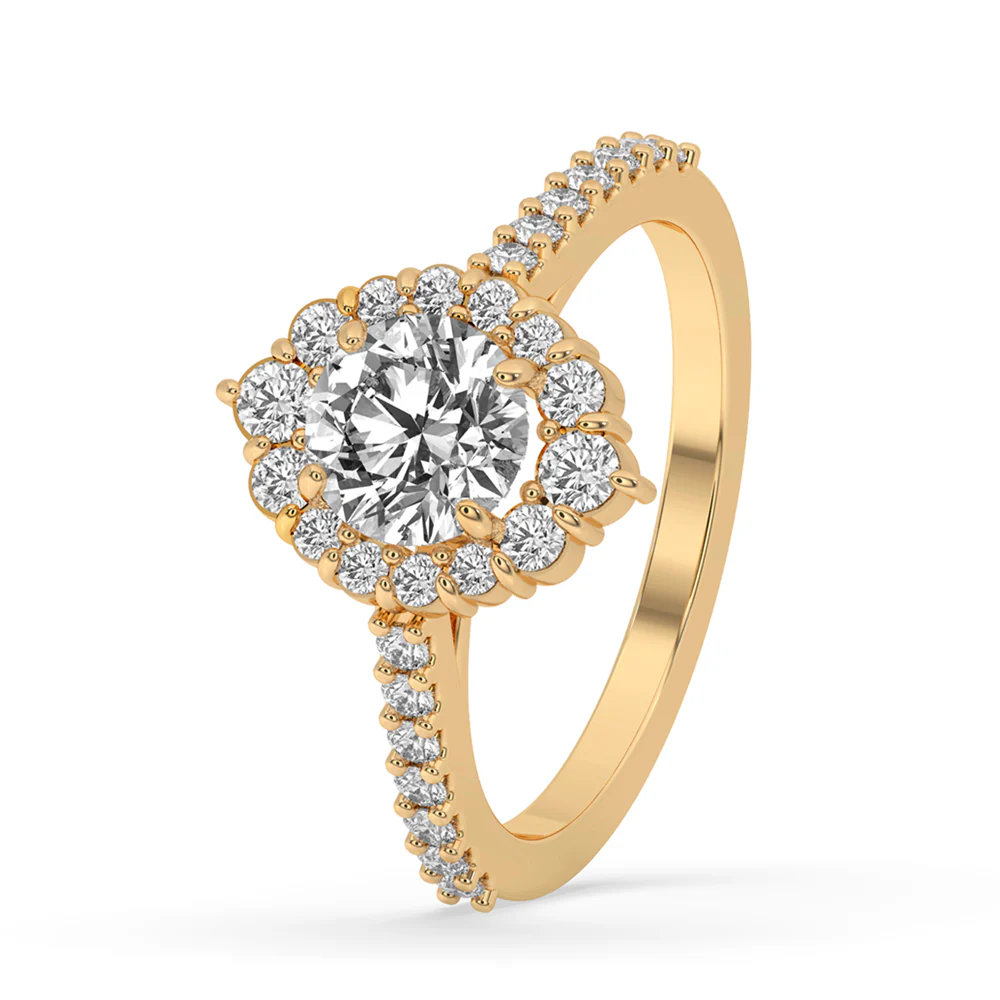 Cluster Diamond Ring With Pave Style - Image 5