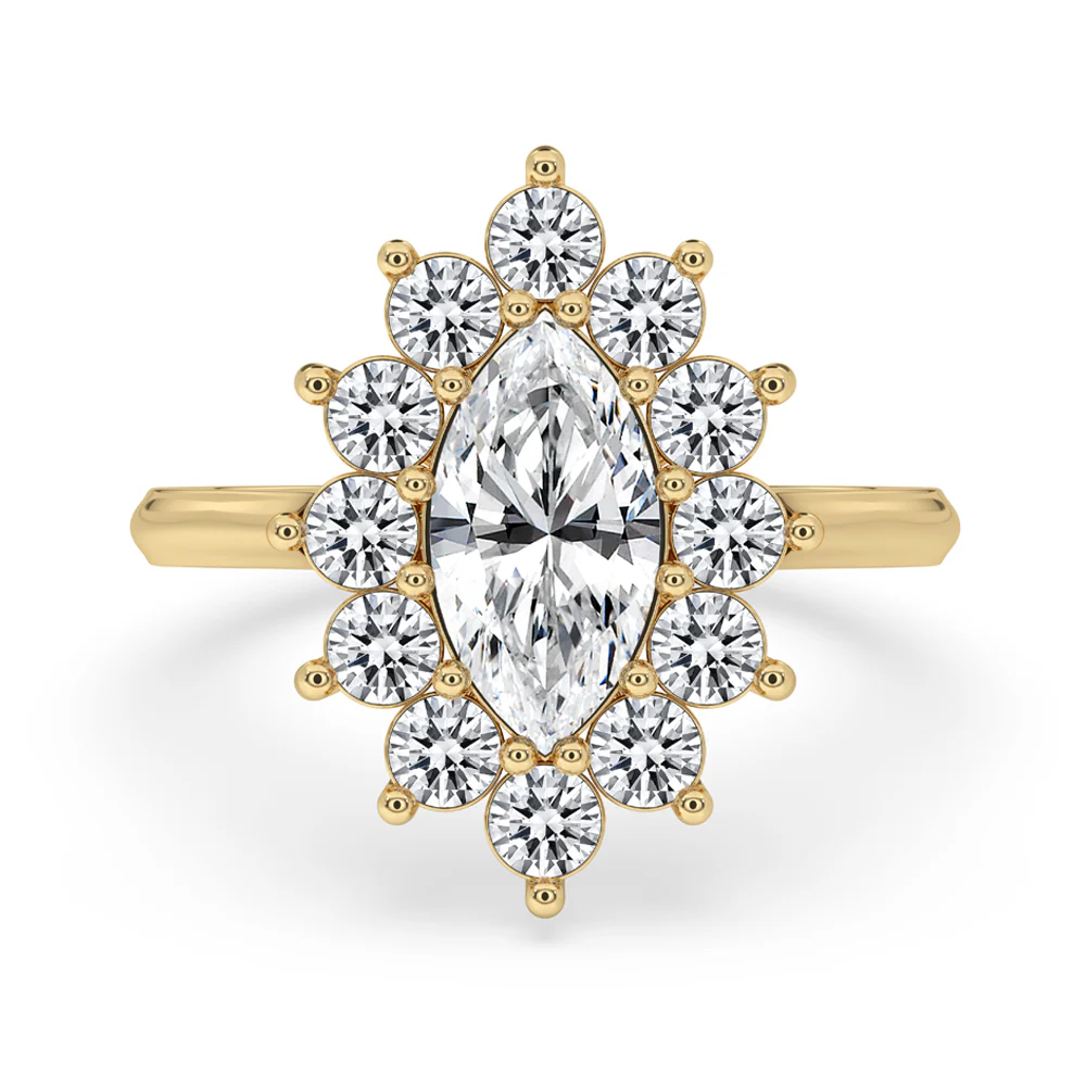 Cluster Engagement Ring