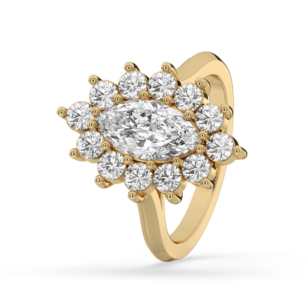 Cluster Engagement Ring - Image 5