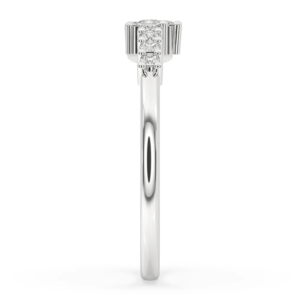 Cluster Engagement Ring for Modern Style - Image 3