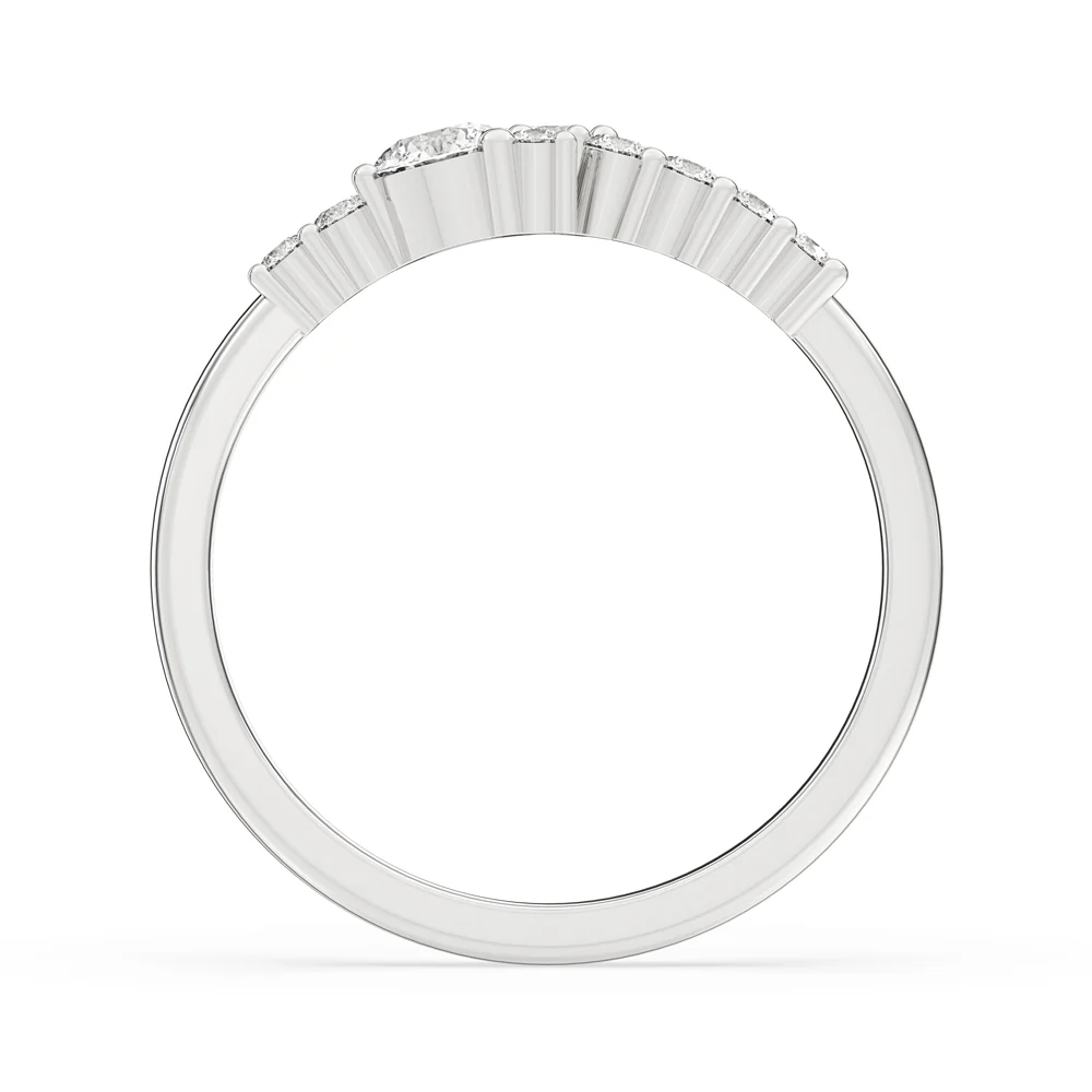 Cluster Engagement Ring for Modern Style - Image 4