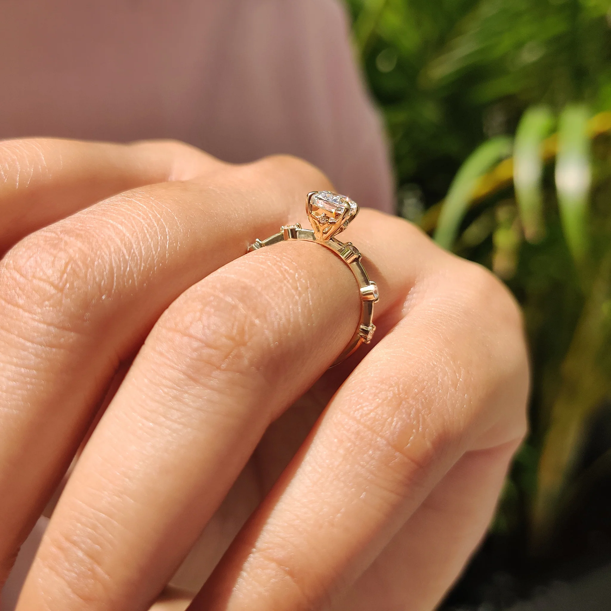 Cushion Cut Seven Stone Diamond Ring - Image 3