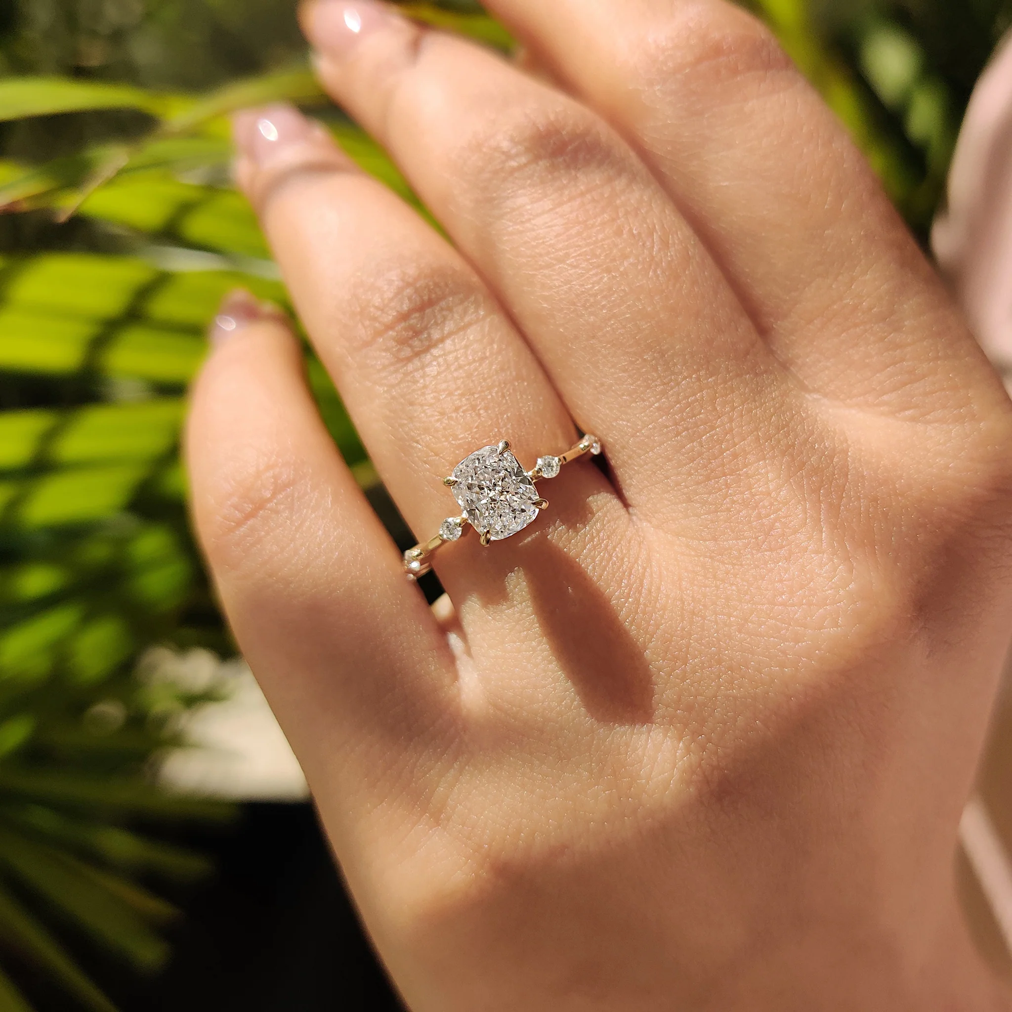 Cushion Cut Seven Stone Diamond Ring - Image 6