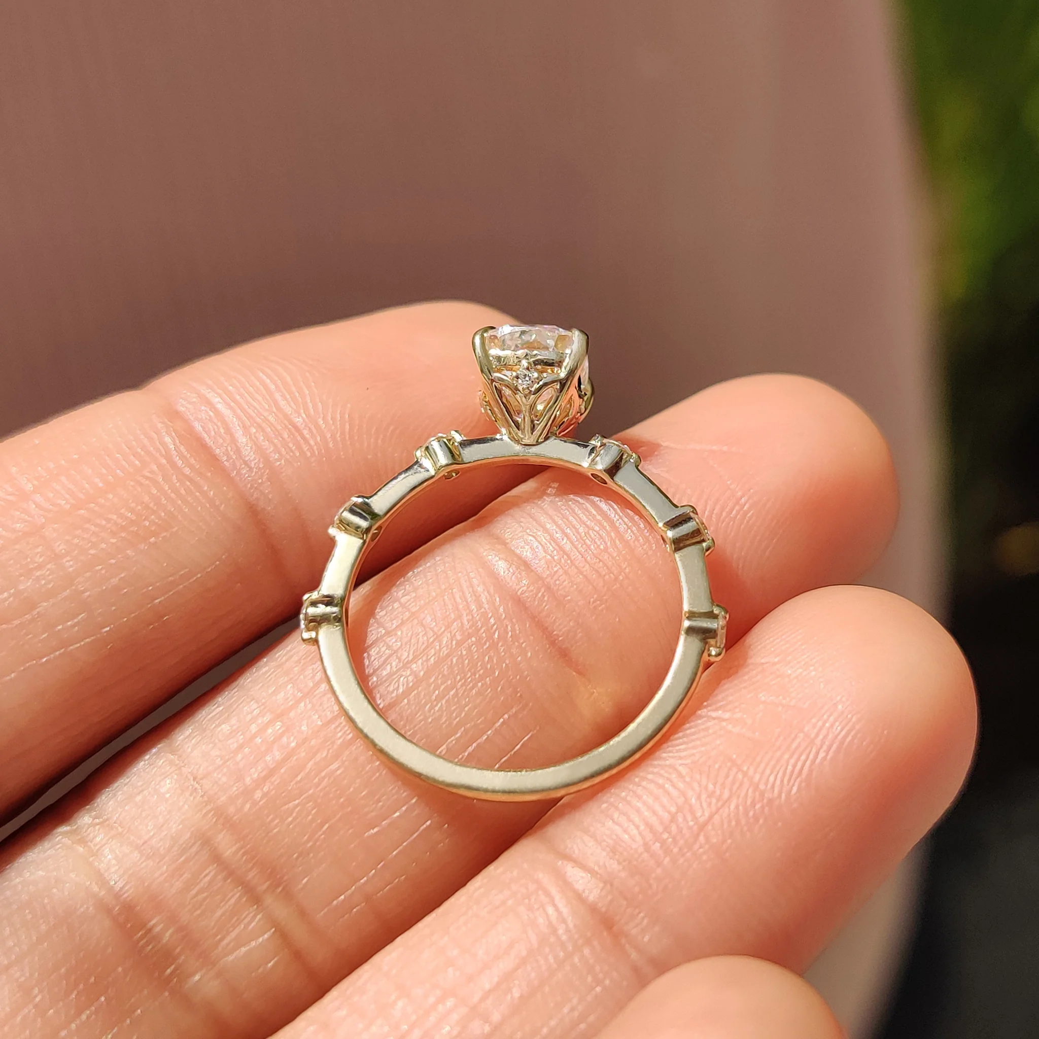 Cushion Cut Seven Stone Diamond Ring - Image 9