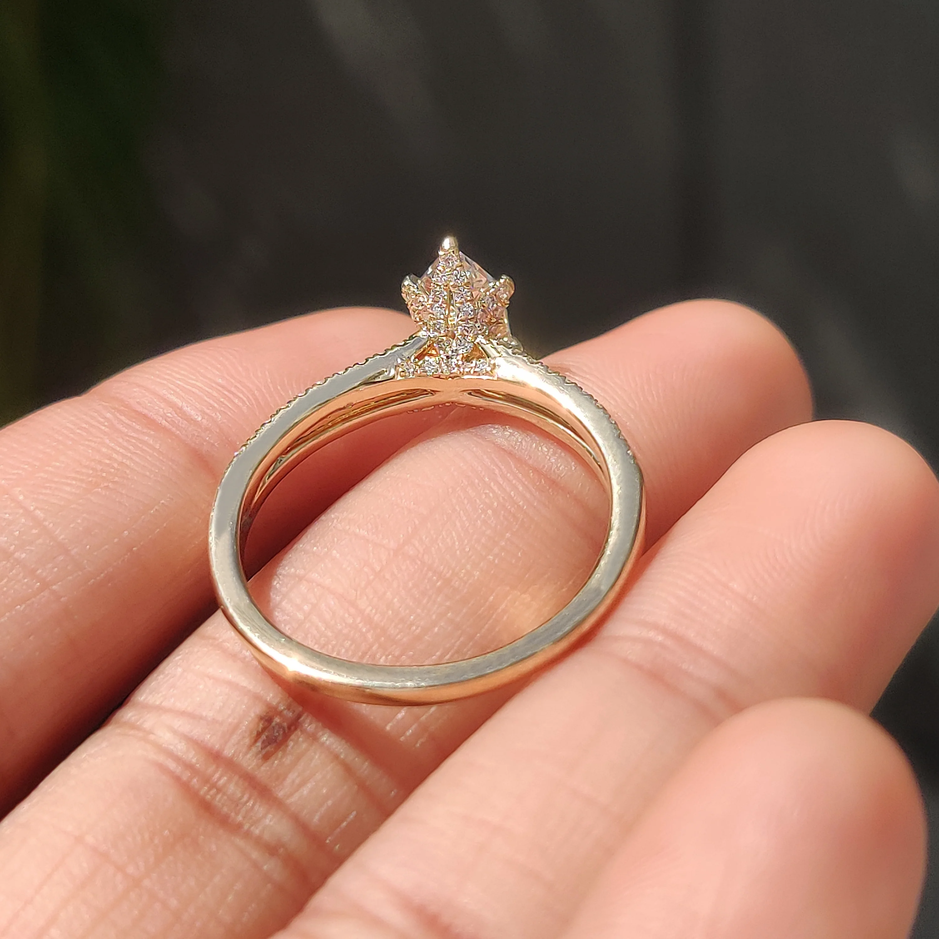 Dutch Marquise Split Shank Engagement Ring - Image 9
