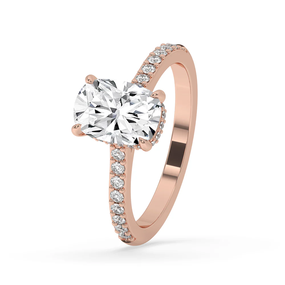 Elongated Cushion Cut Engagement Ring - Image 4