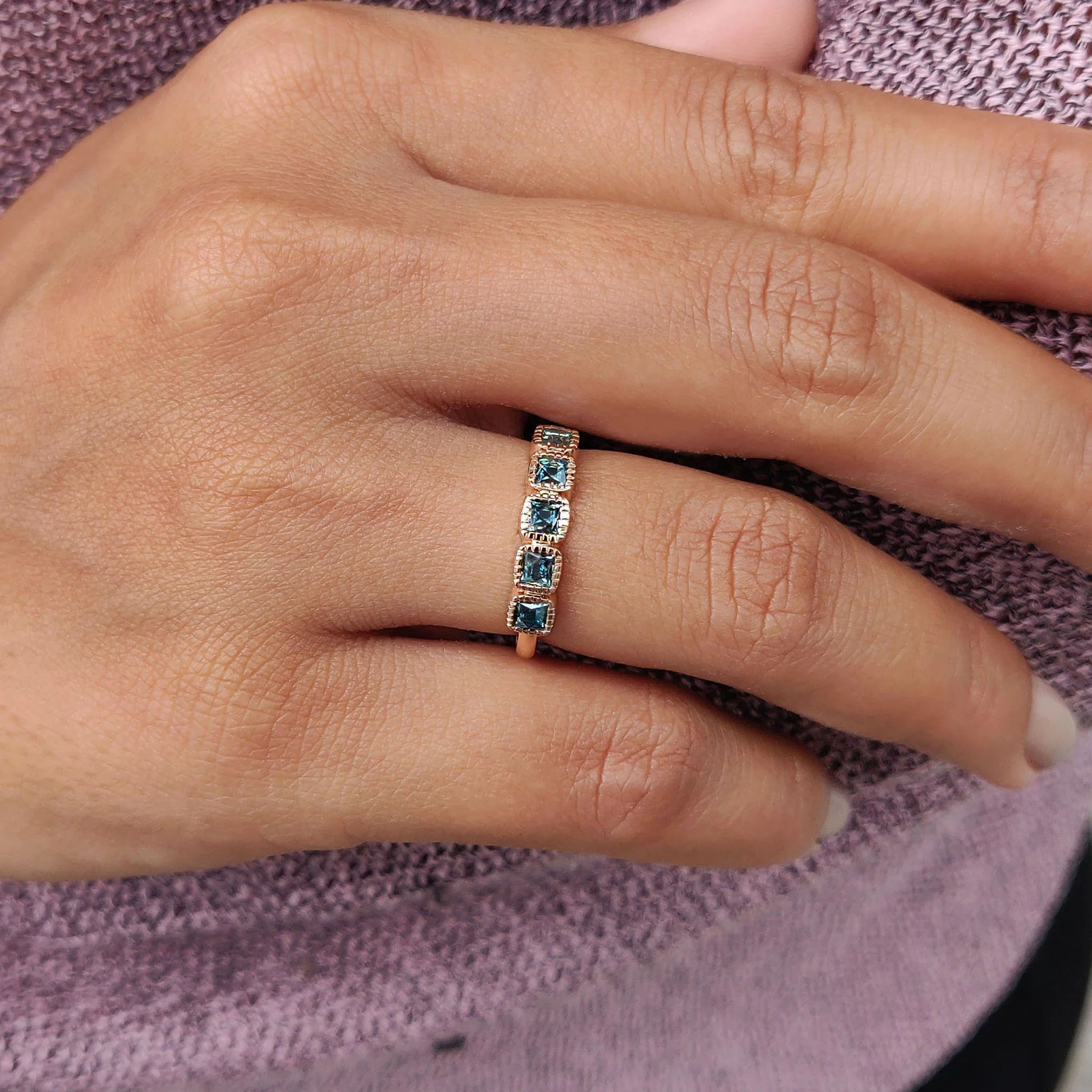 French Cut Half Eternity Band - Image 3