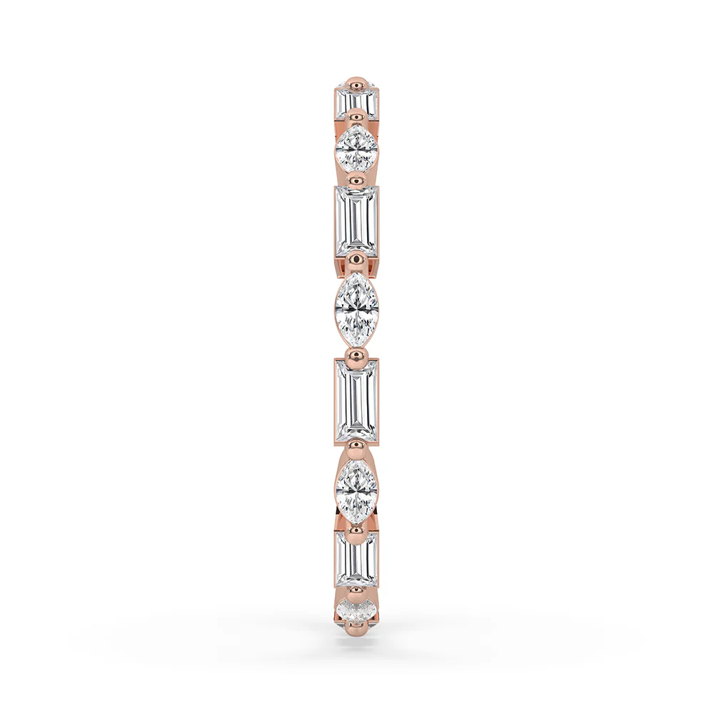 Full Eternity Shared Prong Wedding Band - Image 2