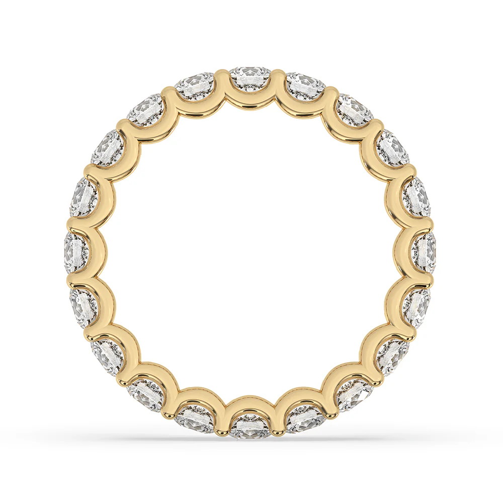 Full Eternity Yellow Gold Wedding Band - Image 4