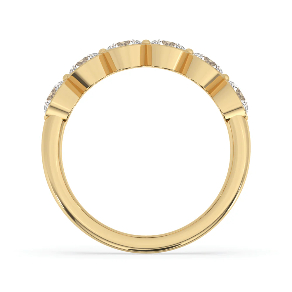 Half Eternity Bezel Set Diamond Band - Image 4