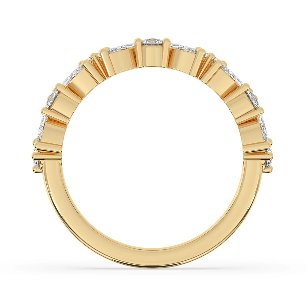 Half Eternity Wedding Band In Rose Gold - Image 4