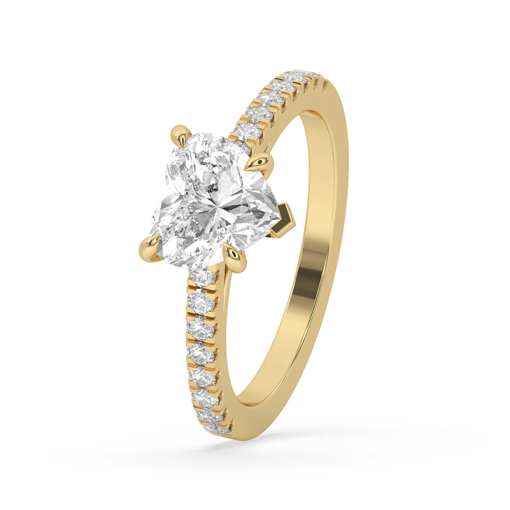 Heart Shaped Diamond Ring - Image 4