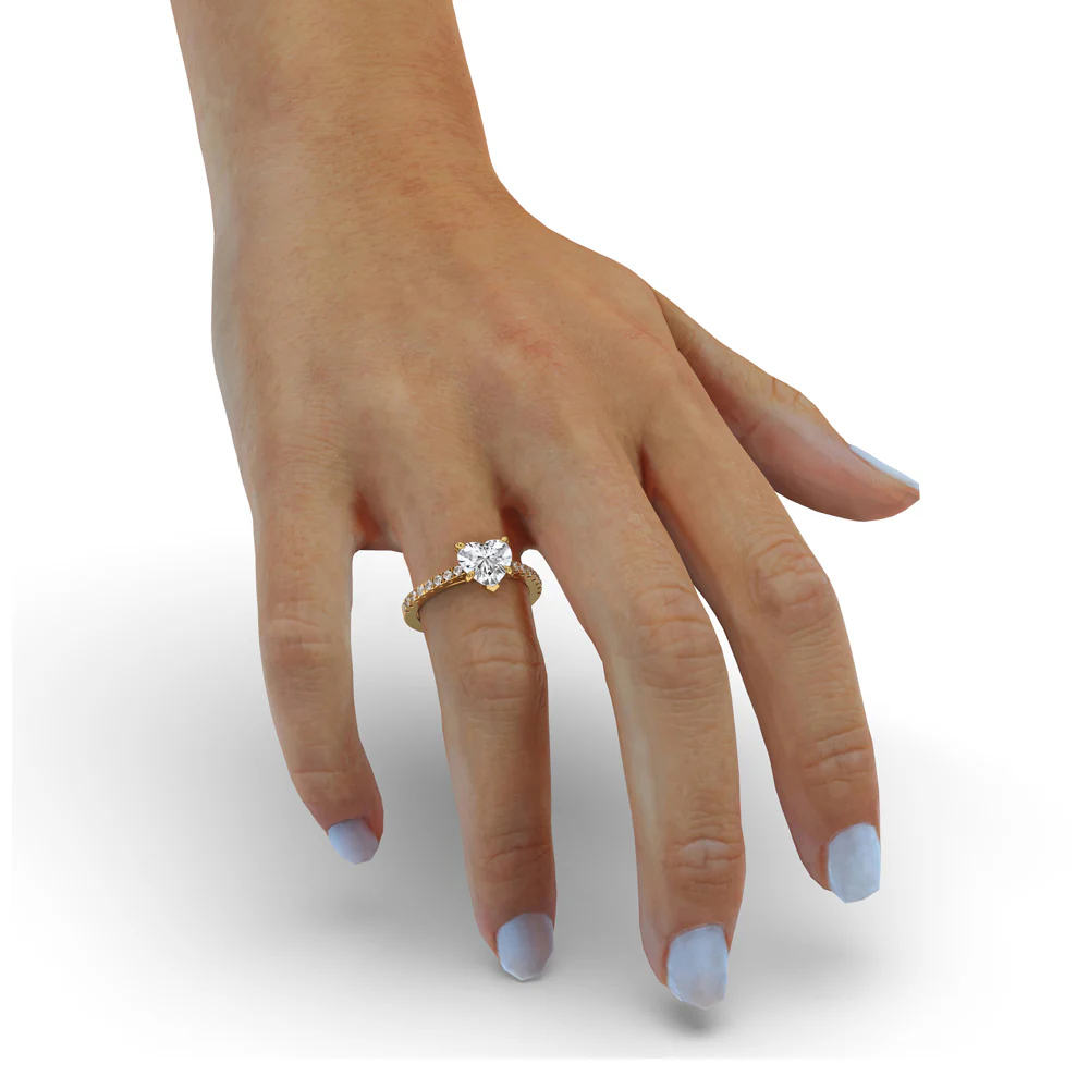 Heart Shaped Diamond Ring - Image 5
