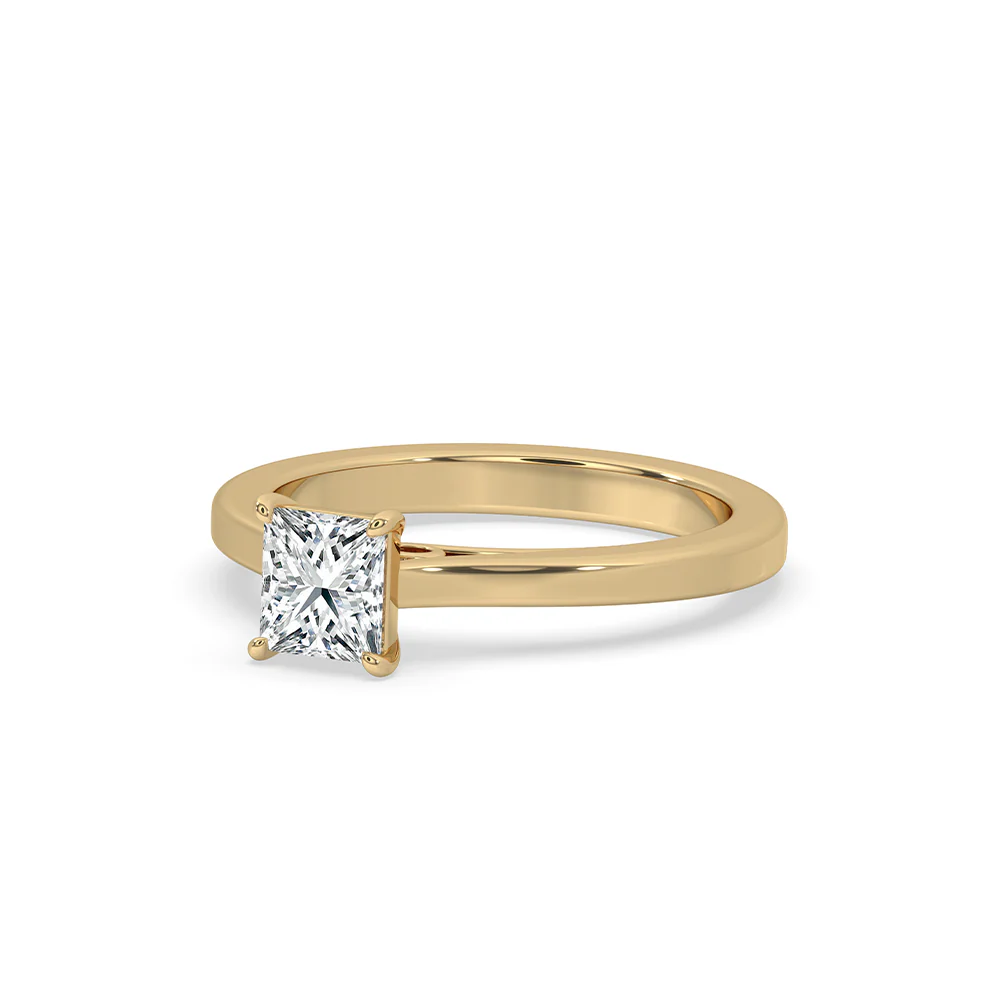 Infinity Bridge Princess Cut Solitaire Ring - Image 2