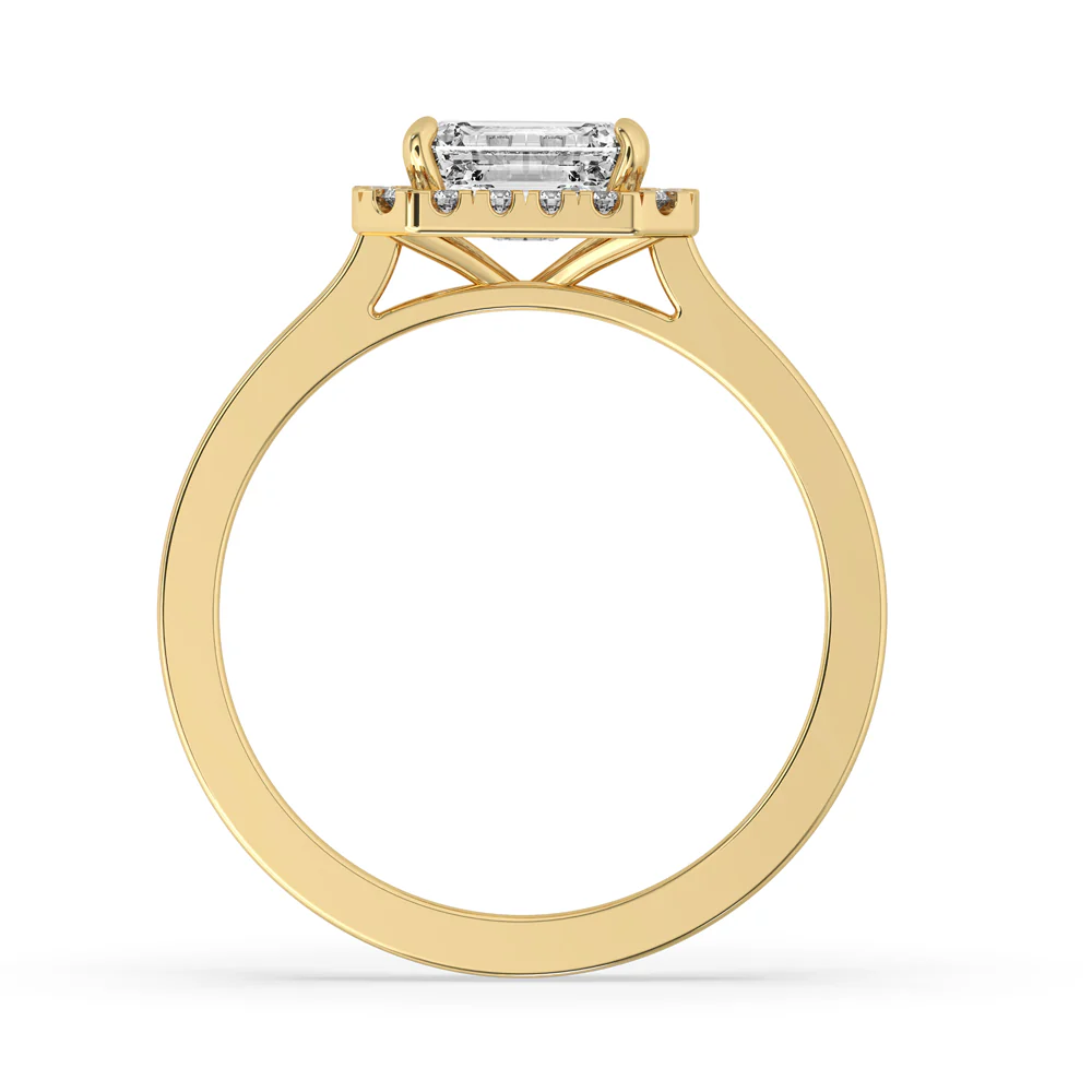 Two Carat Emerald Cut Diamond Ring With Cathedral Setting - Image 3