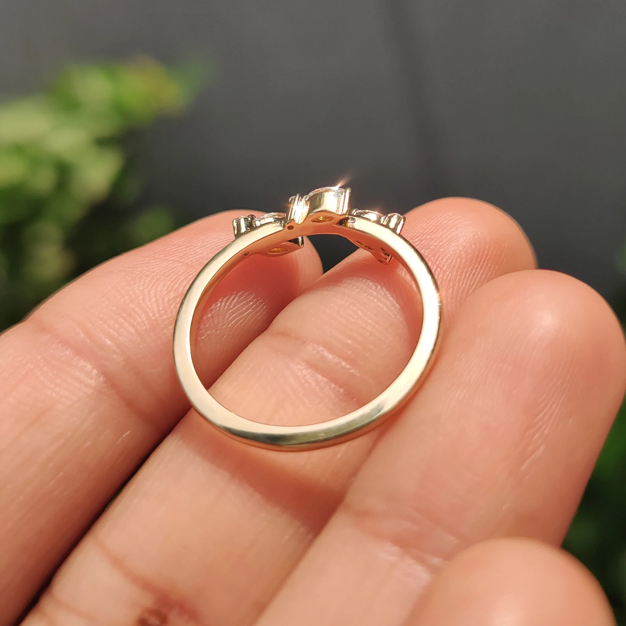 Seven Stone Marquise And Round Diamond Wedding Band - Image 4