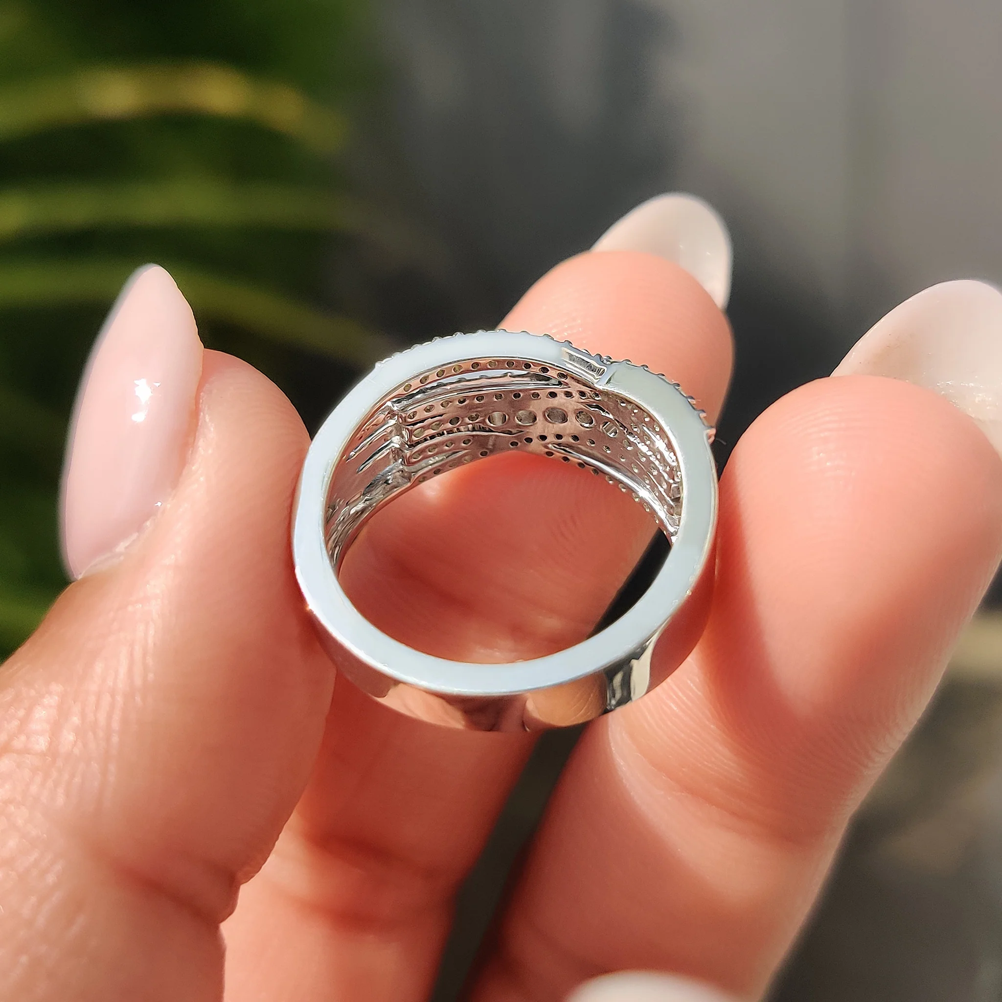 Multi Row Pave Round Cut Band - Image 8