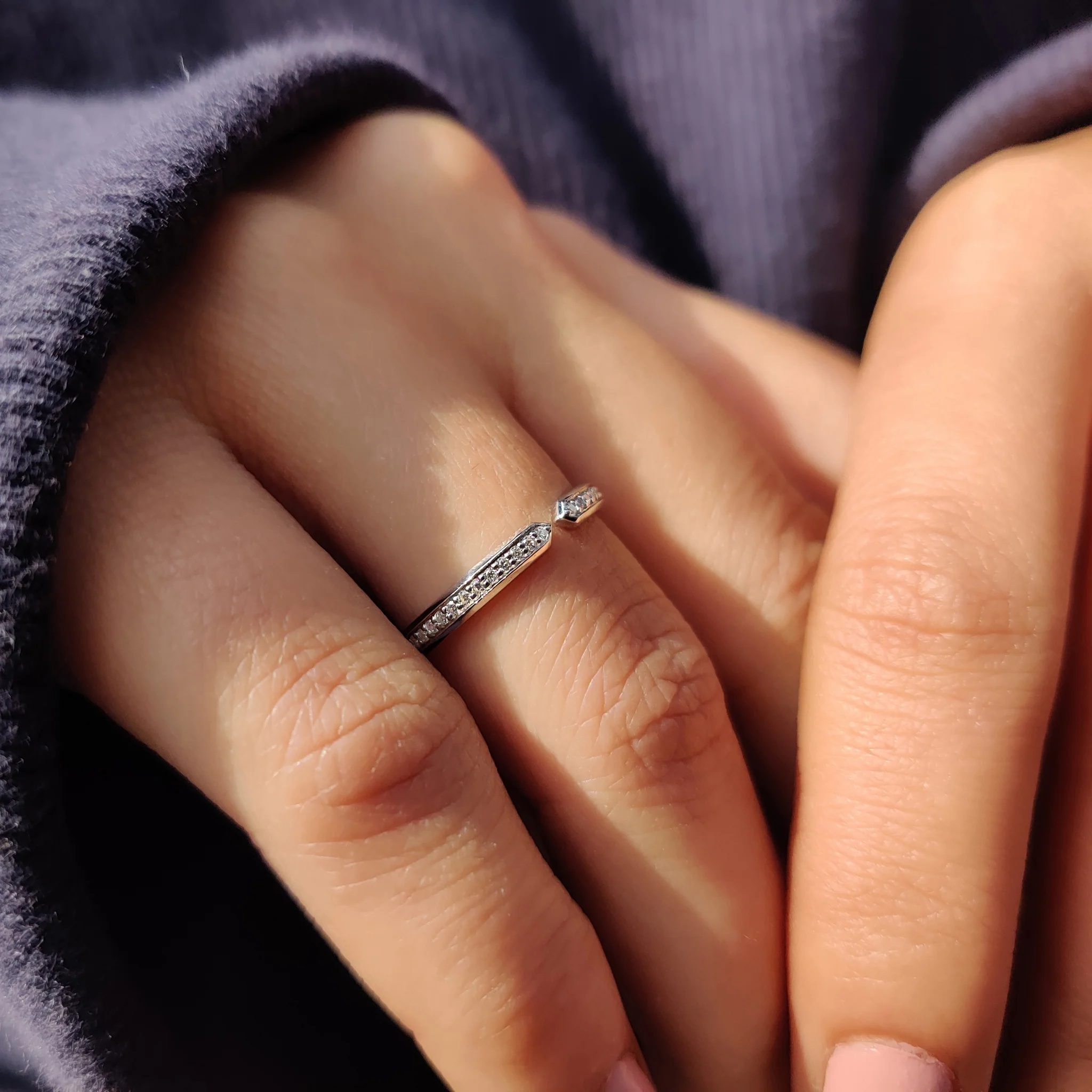Open Gap Design In Unique Wedding Band Style - Image 6