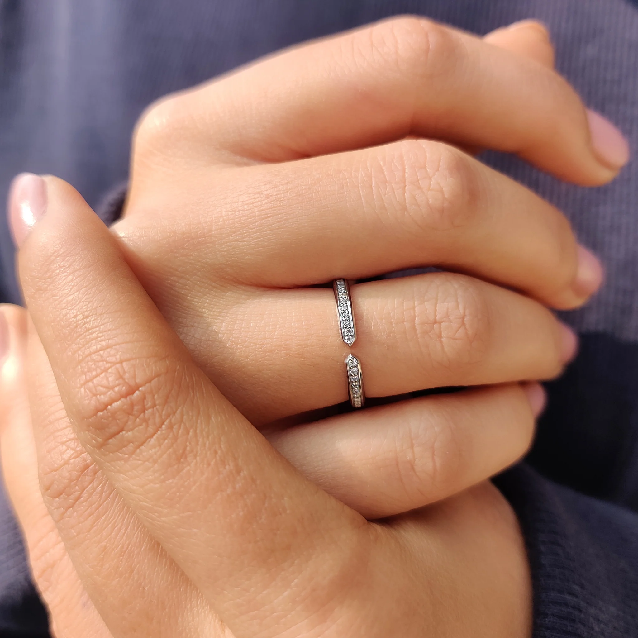 Open Gap Design In Unique Wedding Band Style - Image 8