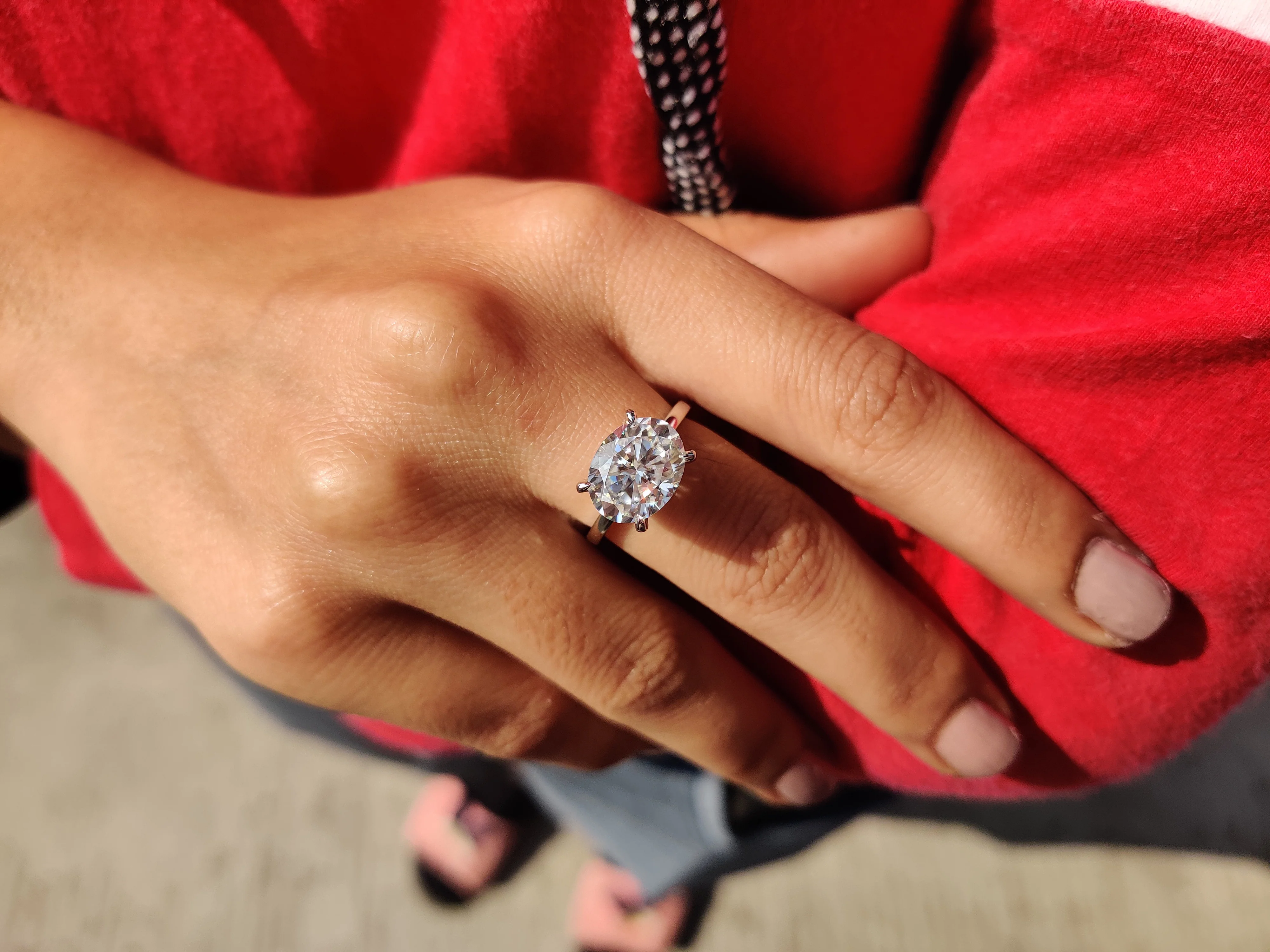Oval Cut Solitaire Engagement Ring - Image 9