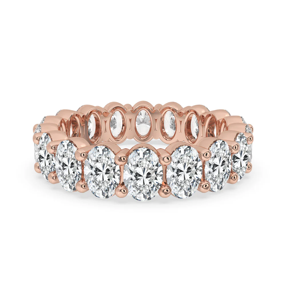 Oval Diamond Wedding Band - Perfect Eternity Band