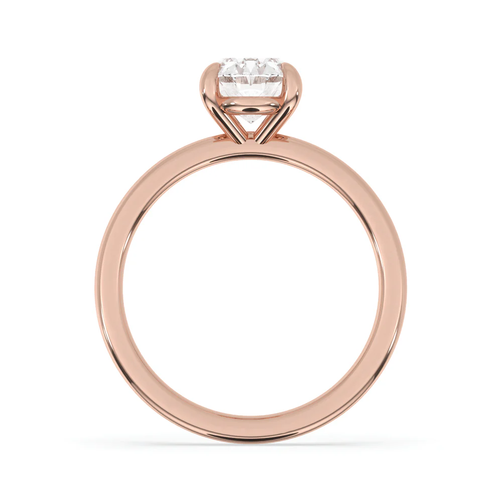 Oval Solitaire Ring - Image 4