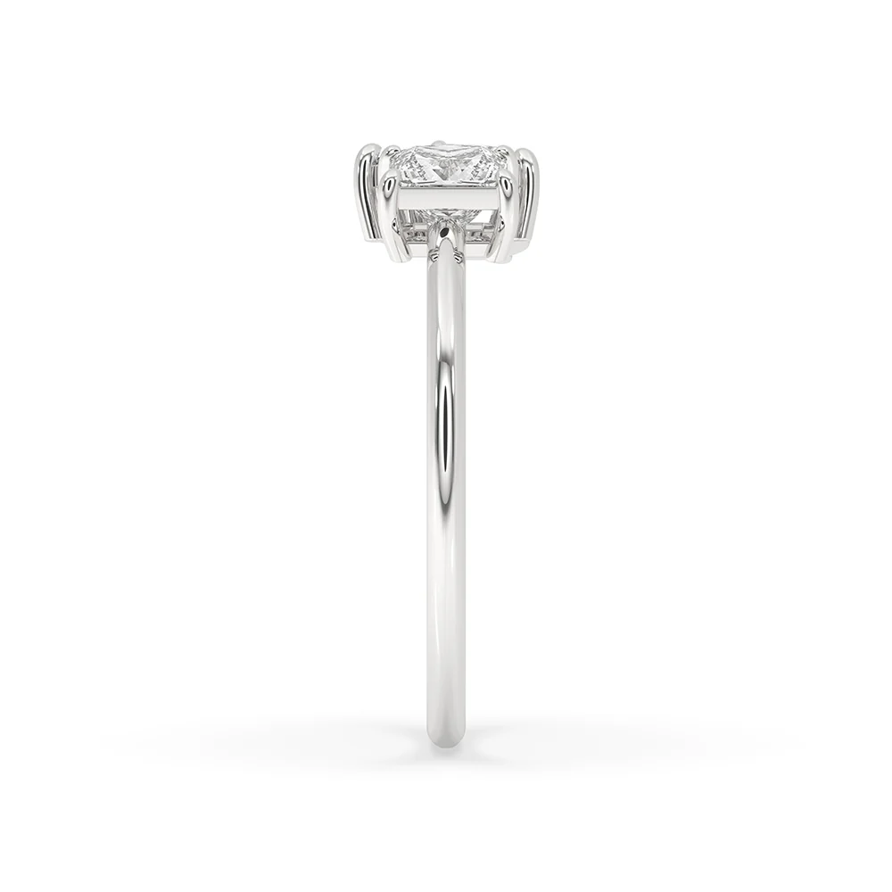 Pear And Princess Cut 2 Stone Diamond Ring - Image 4