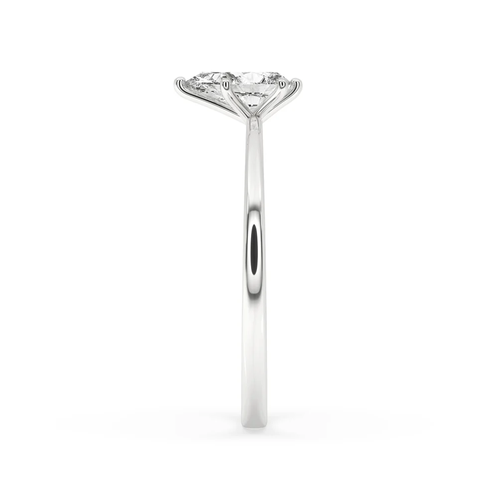 Pear Shape Diamond Ring With Solitaire Style - Image 3