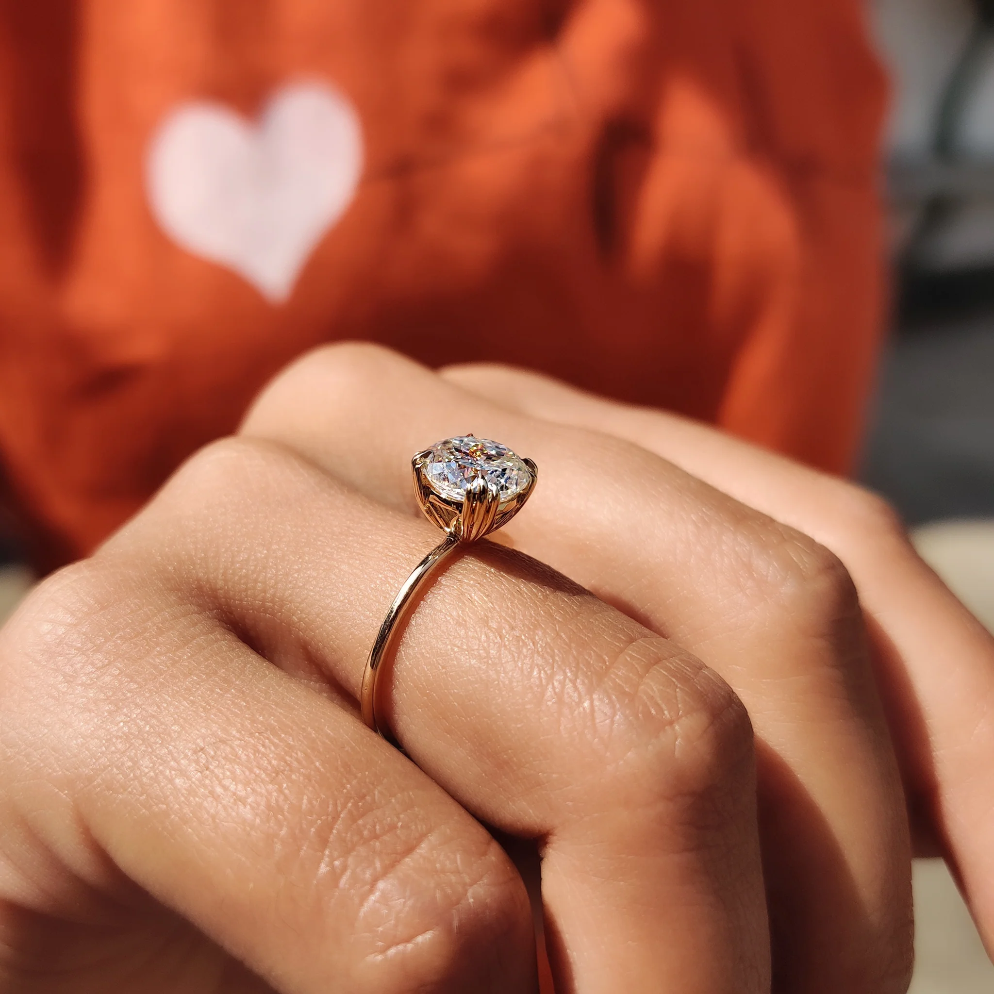 Portuguese Cut Ring In Prong Setting - Image 7