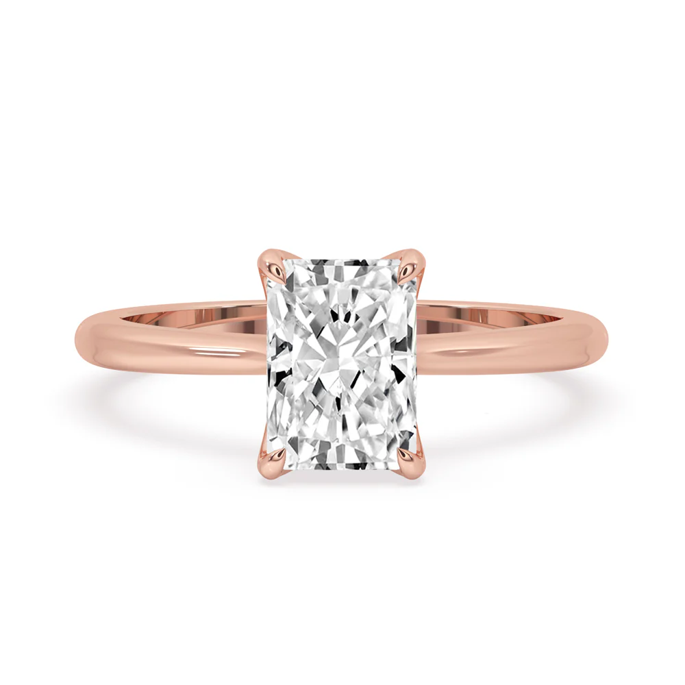 Radiant Engagement Ring With Solitaire Style