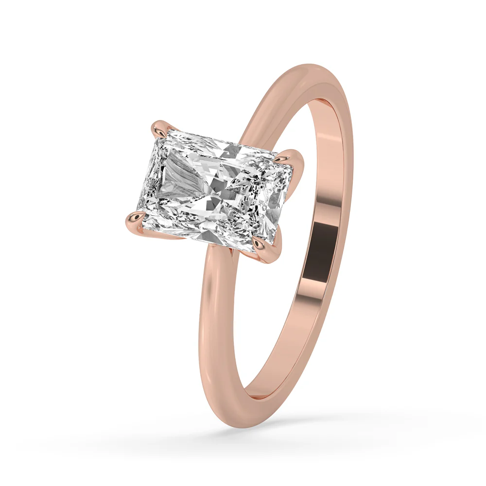 Radiant Engagement Ring With Solitaire Style - Image 2