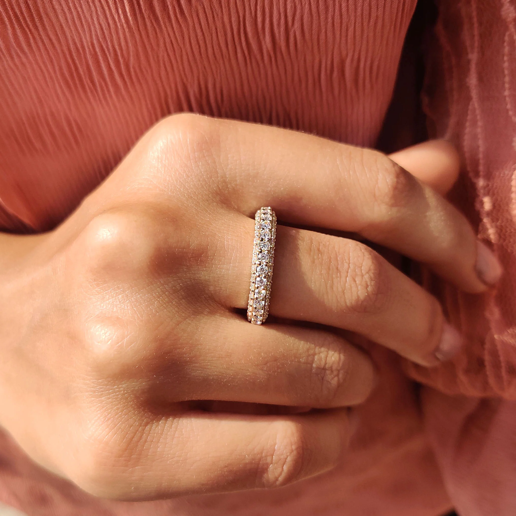 Round Cut Full Eternity Band - Image 2