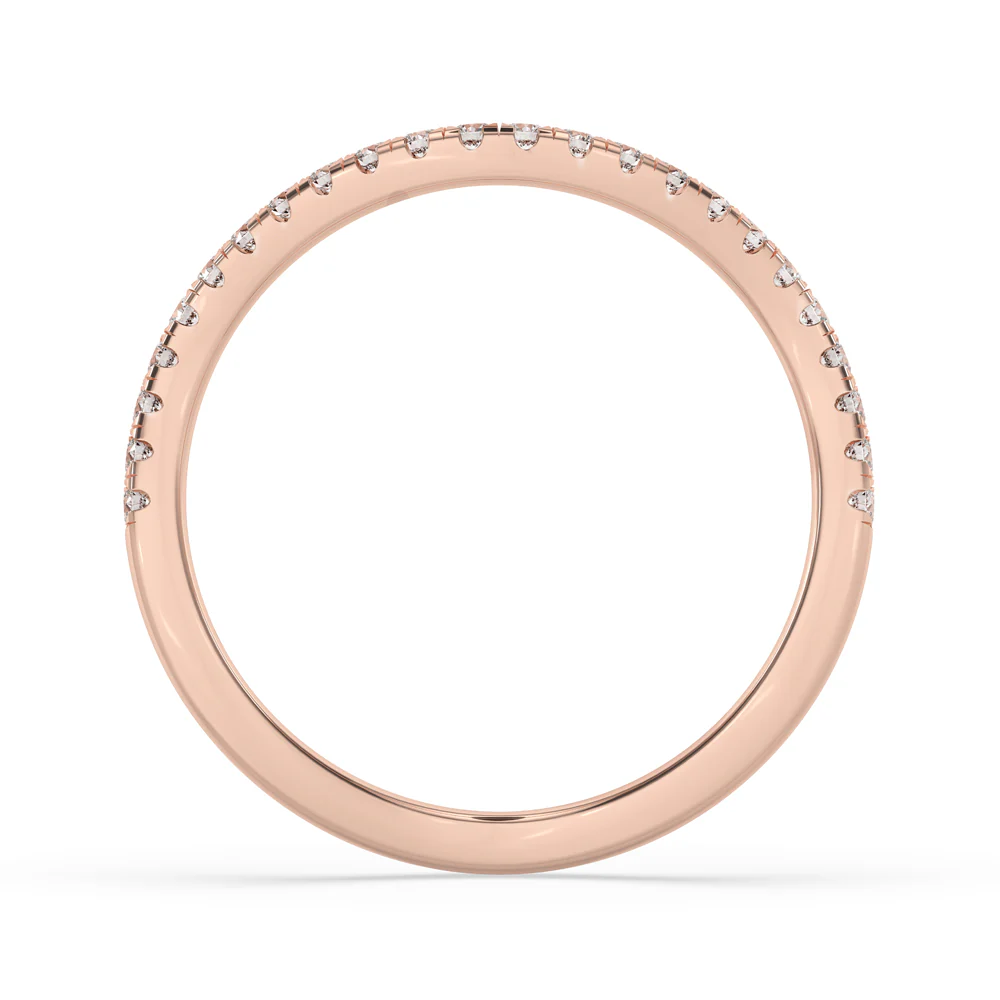 Round Diamond Eternity Band – Rose Gold - Image 4
