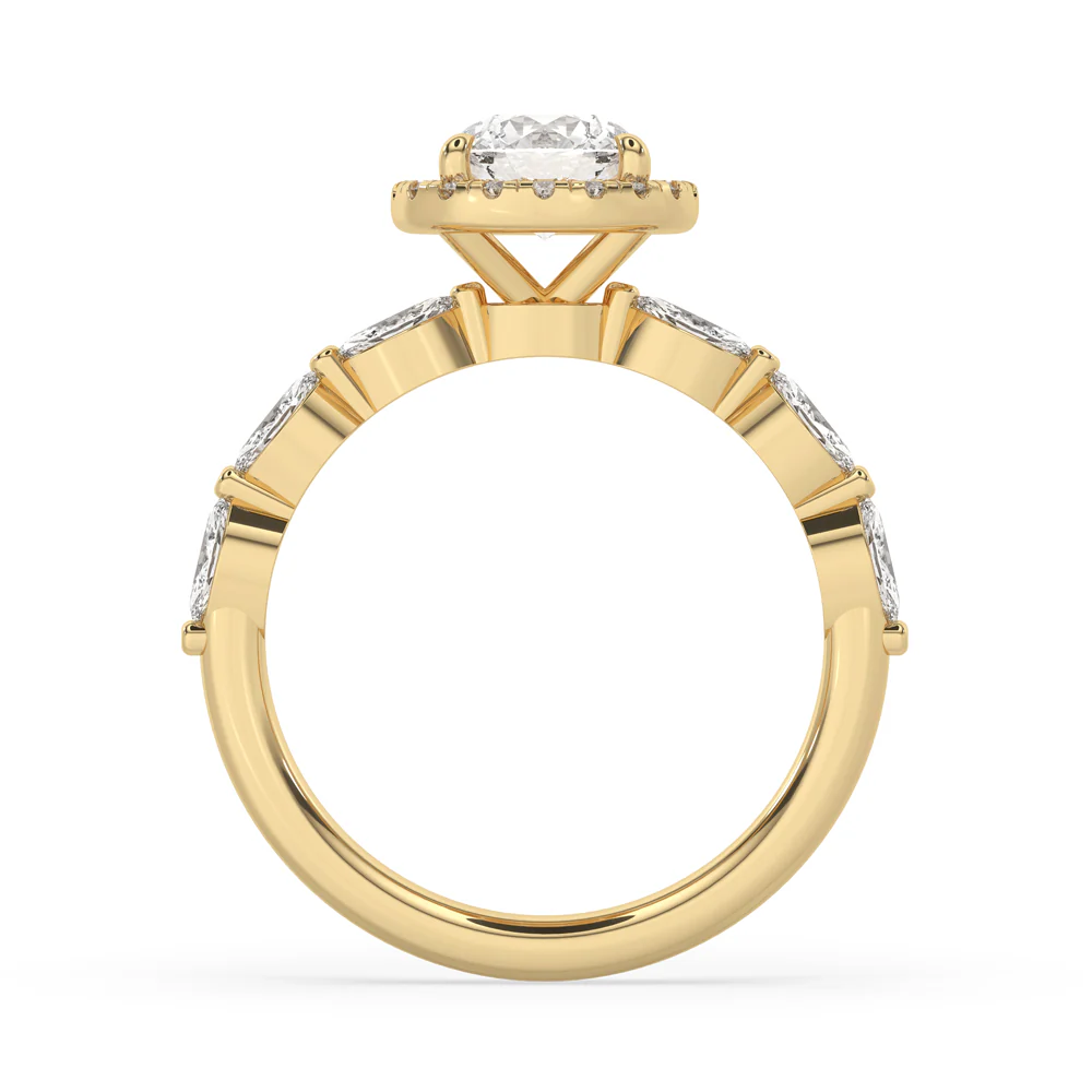 Round Diamond Ring - Classic Claw Prong Setting - Image 3