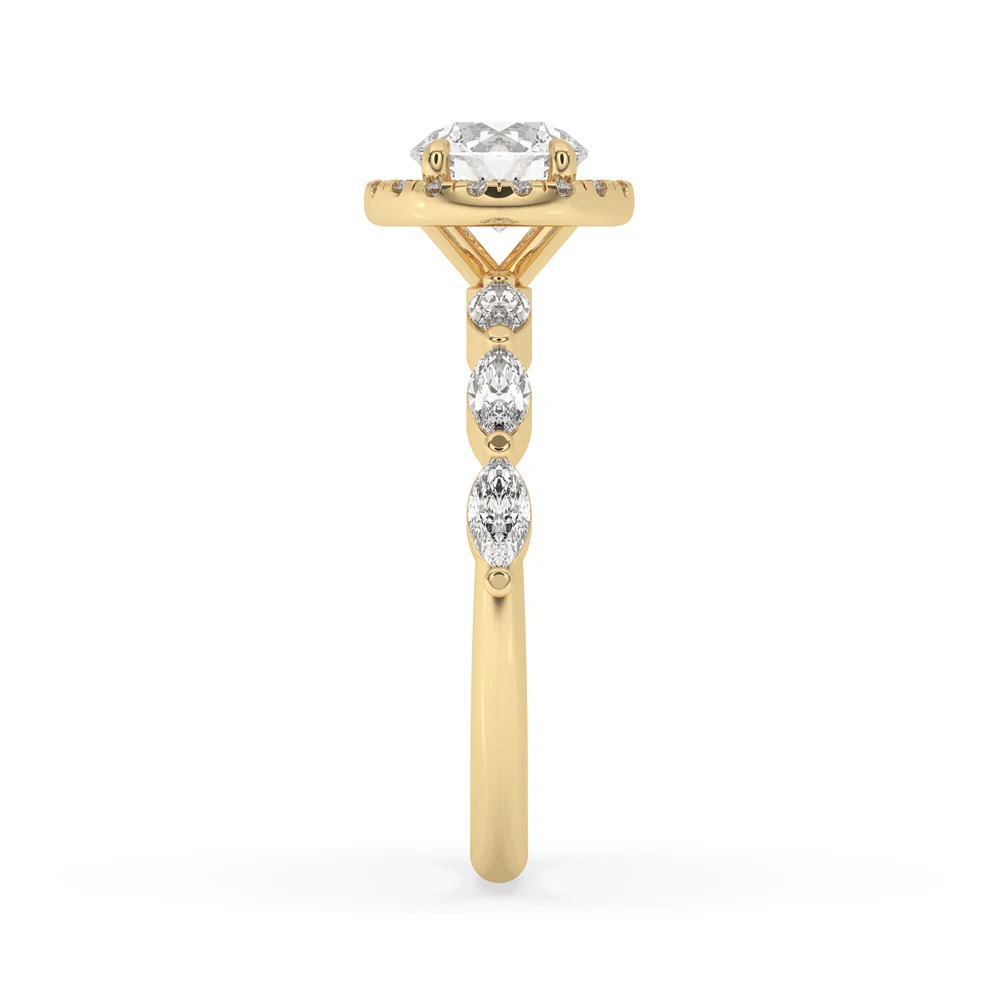 Round Diamond Ring - Classic Claw Prong Setting - Image 4