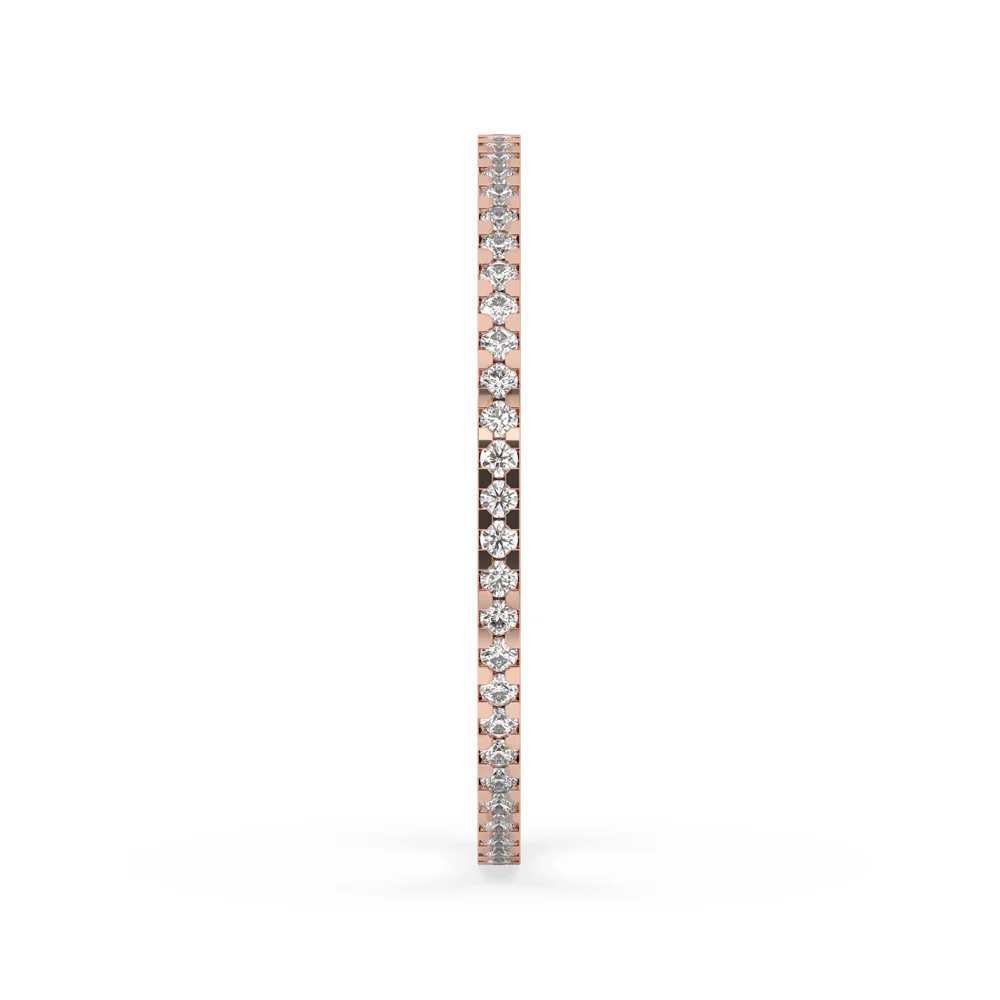 Round Diamond Wedding Band - Image 3
