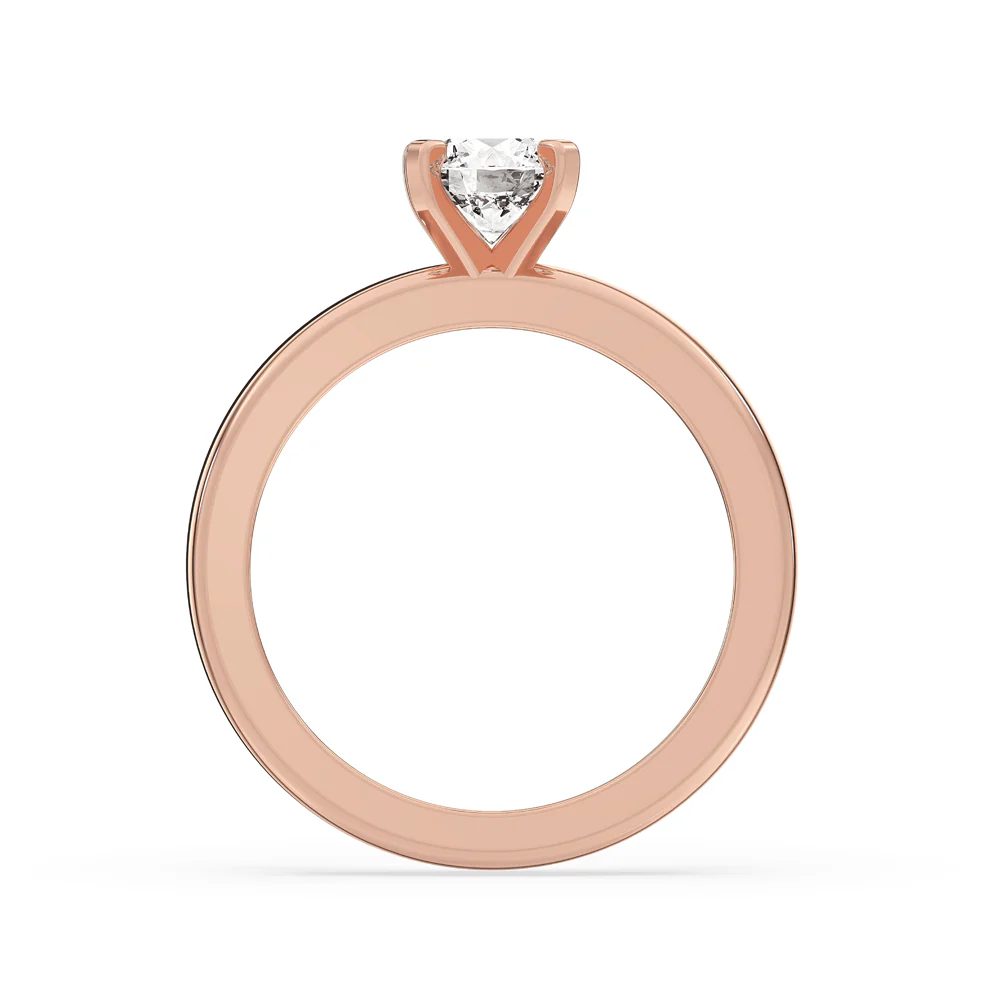 Round Solitaire Diamond Ring - Image 2