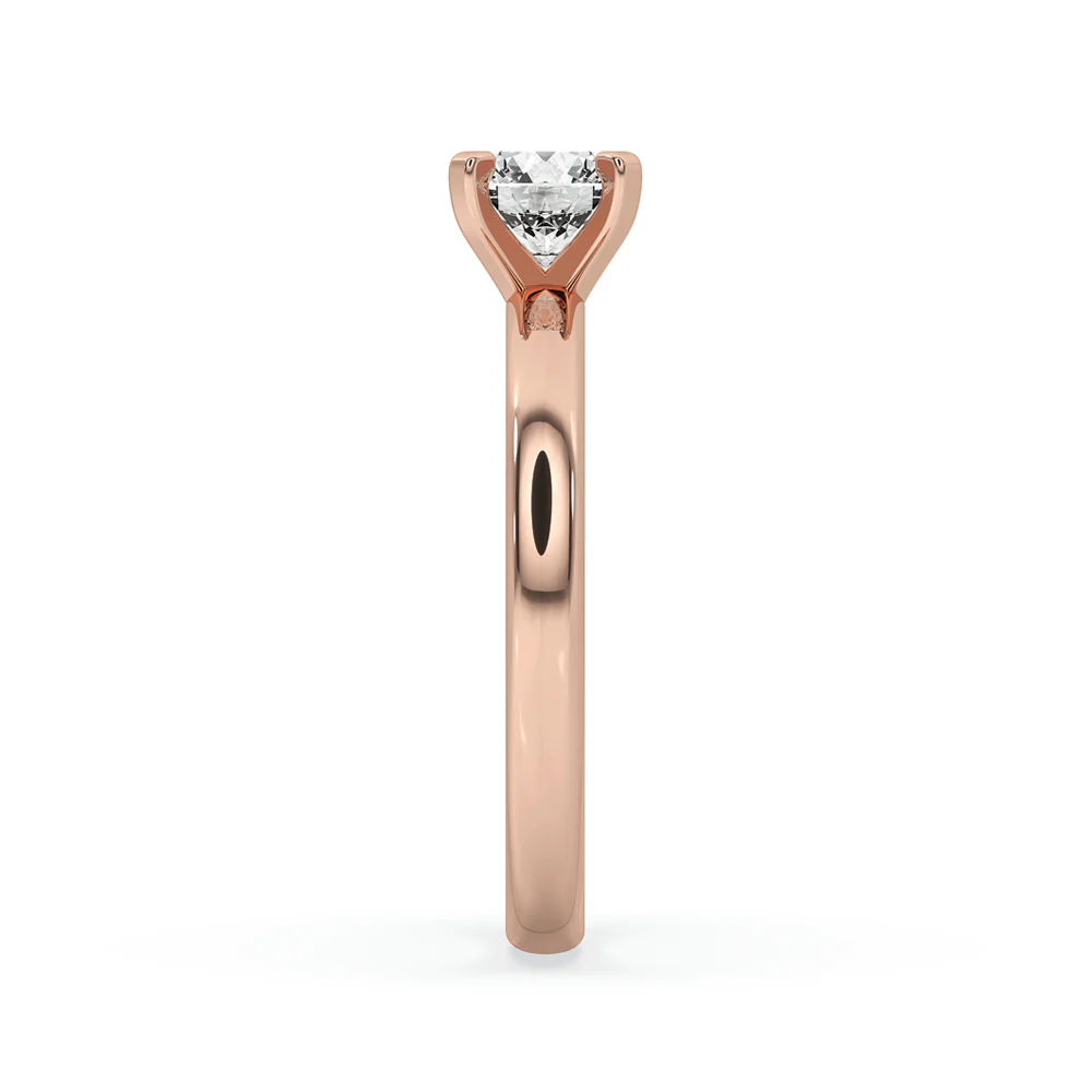 Round Solitaire Diamond Ring - Image 4