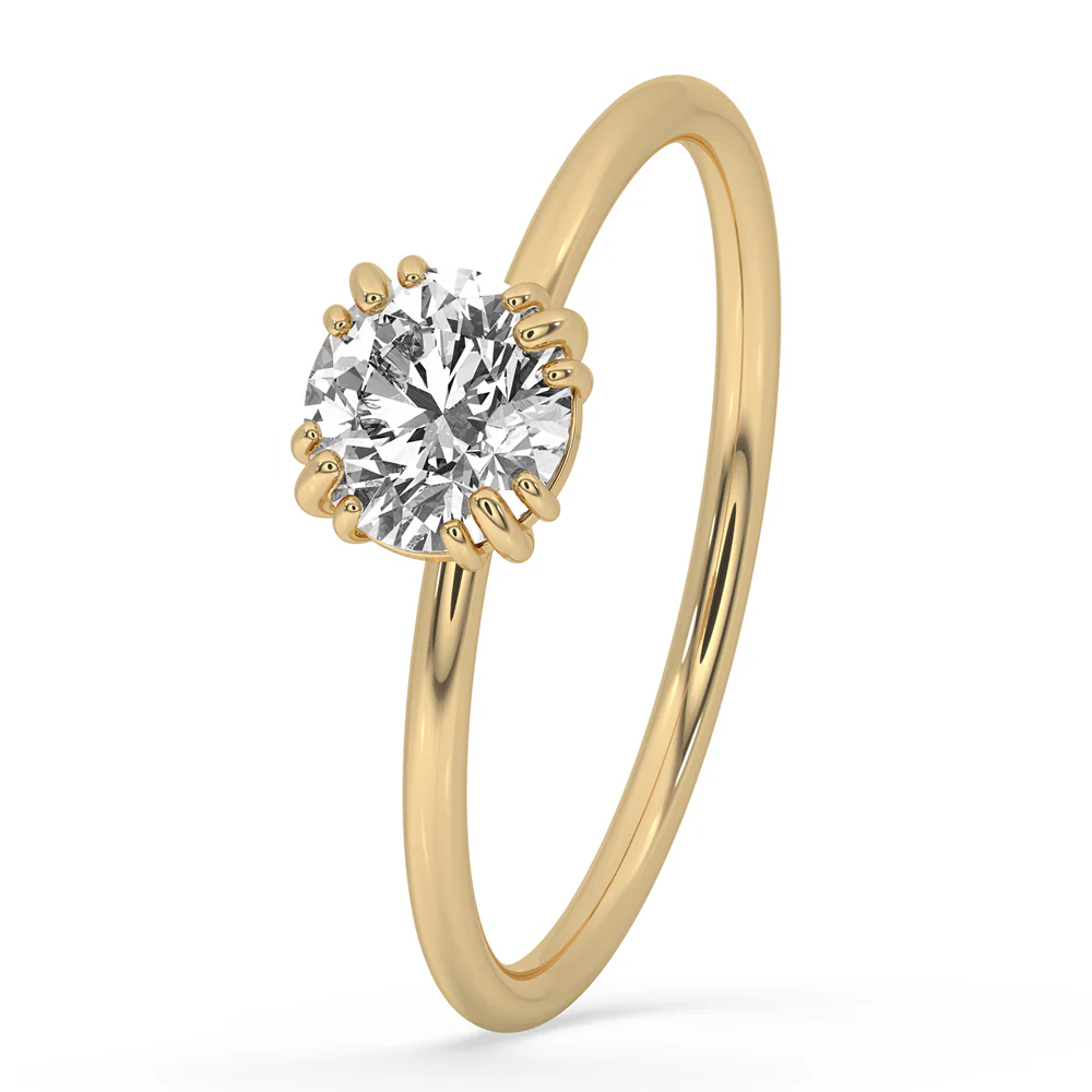 Round Solitaire Engagement Ring - Image 3