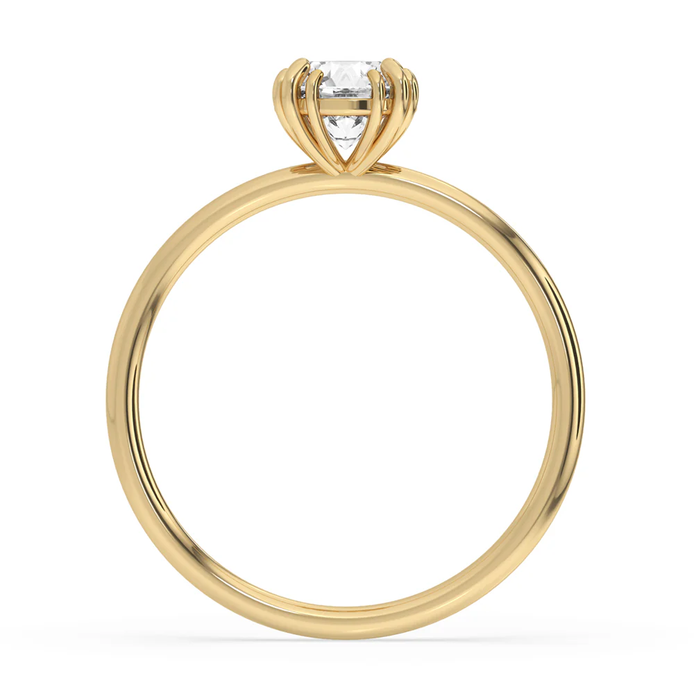 Round Solitaire Engagement Ring - Image 4