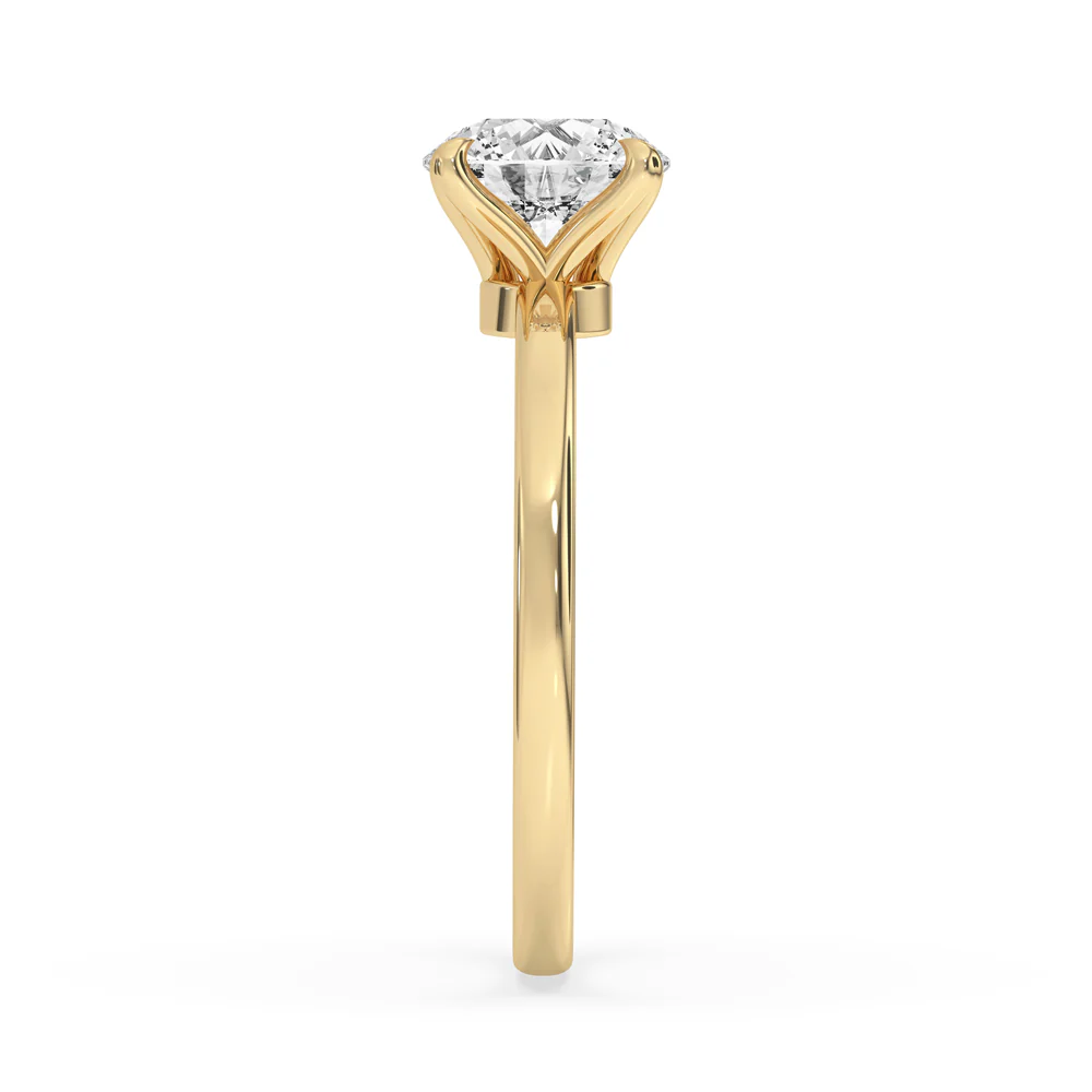 Round Solitaire Engagement Ring - Image 2