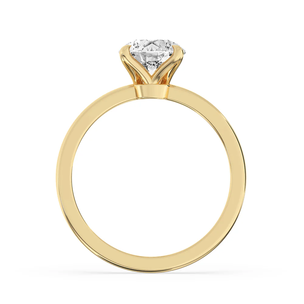 Round Solitaire Engagement Ring - Image 4