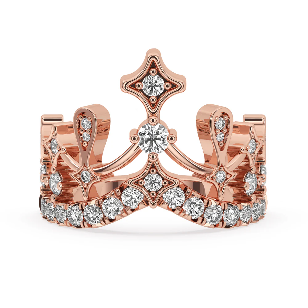 Round Wedding Ring – Royal Crown Band